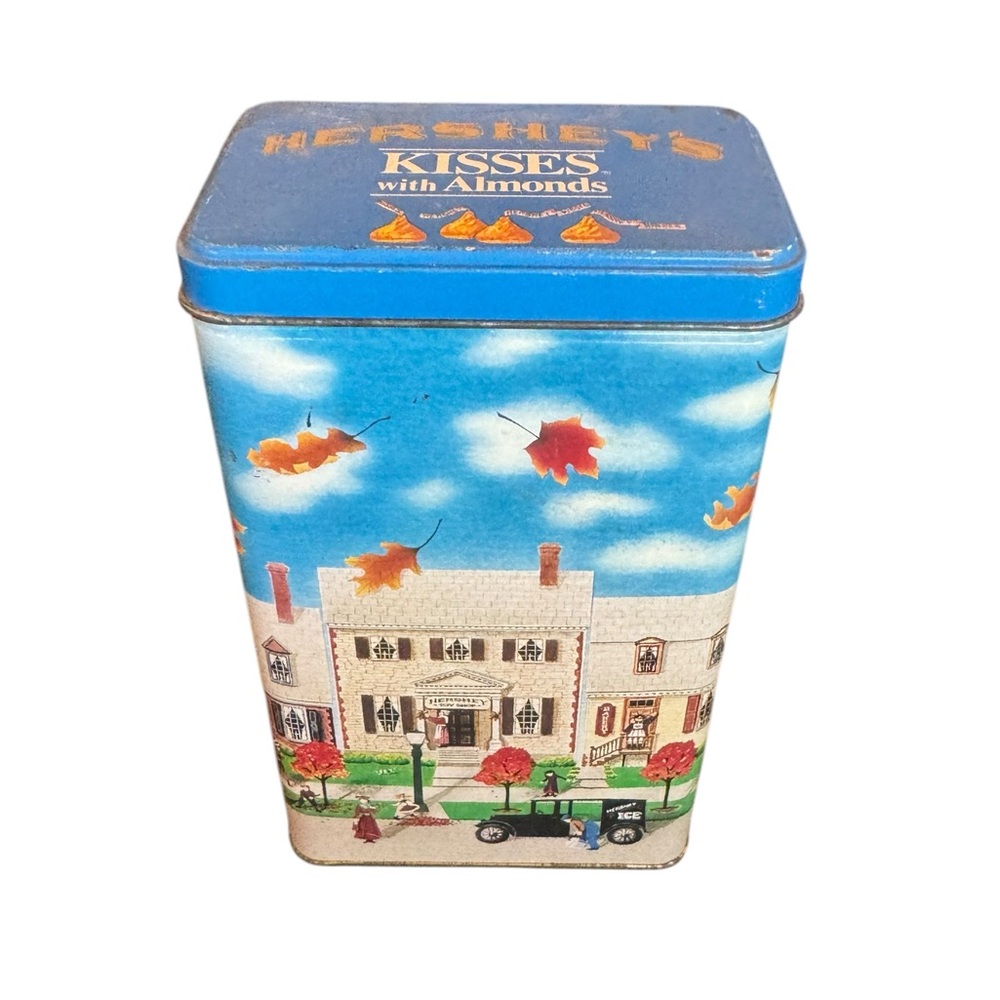 Vintage Decorative Hershey Chocolate Hometown Series Tin with Autumn Scene - Picture 9 of 9